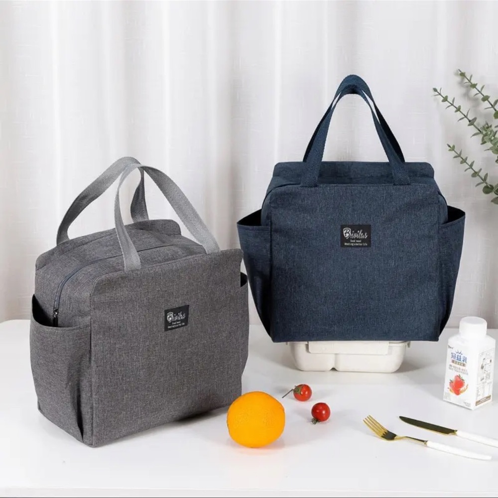Large Capacity Cooler Bag Waterproof Oxford Portable Zipper Thermal Lunch Bags